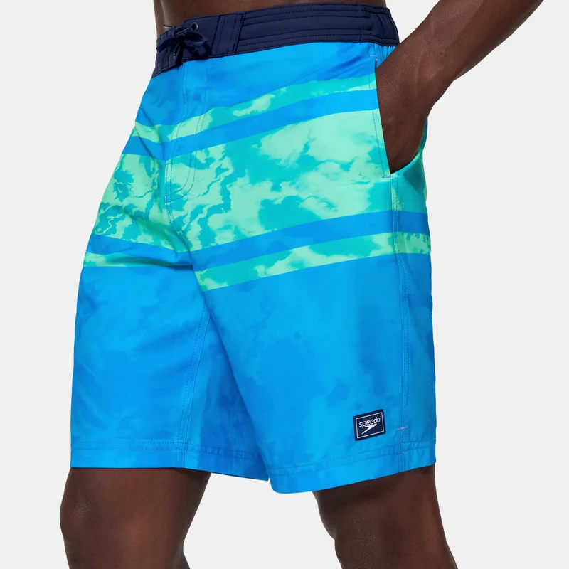 speedo Blue Men's Printed Bondi Swimming Shorts for Men | Best Price UAE